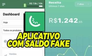 APLICATIVO DASHBOARD KIWIFY COM SALDO FAKE