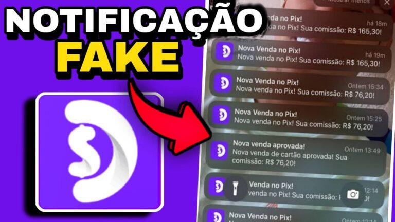 APLICATIVO NOTIFICAÇAO FAKE BRAIP COM SOM