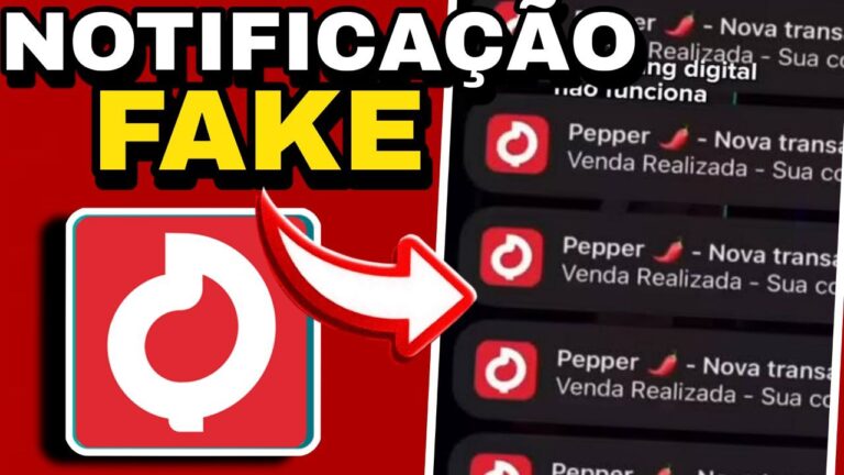APLICATIVO NOTIFICAÇAO FAKE PEPPER