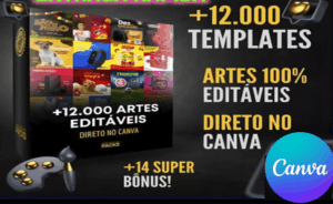 PACK +12.000 TEMPLATE CANVA PRONTOS 100% Editavel