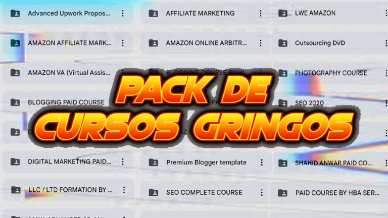 Mega Pack 100TB de CURSOS da GRINGA Marketing ATUALIZADO