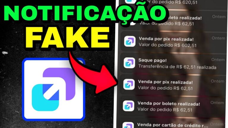 APLICATIVO NOTIFICAÇAO FAKE APPMAX