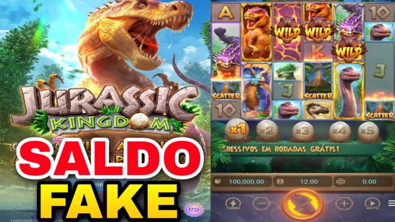 App jogo JURASSIC KINGDOM com saldo Fake