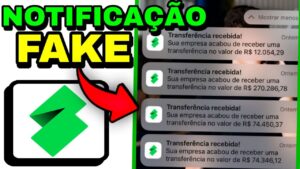 APLICATIVO NOTIFICAÇAO FAKE CONTA SIMPLES