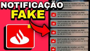 APLICATIVO NOTIFICAÇAO FAKE SANTANDER