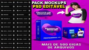 PACK +DE 500 GB DE ARQUIVOS MOCKUPS PREMIUM Psd editavel
