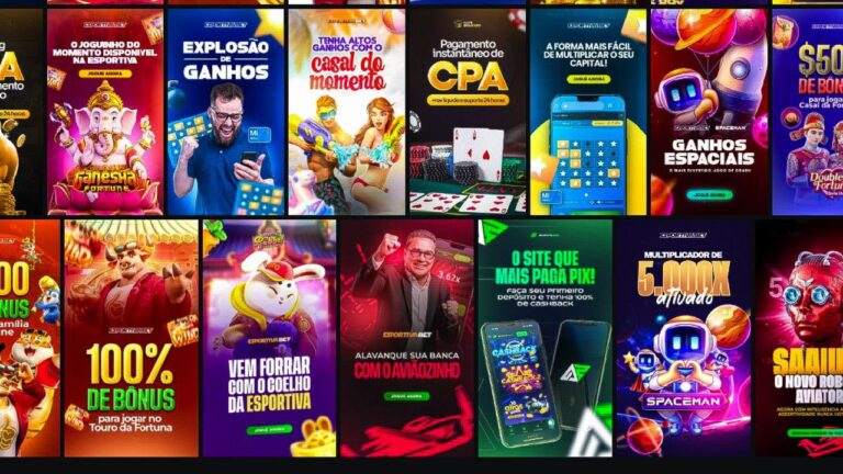 PACK CRIATIVOS IGAMING VALIDADOS Imagens e Vídeos + Provas social