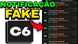 APLICATIVO NOTIFICAÇAO FAKE C6BANK