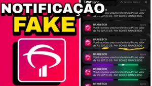 APLICATIVO NOTIFICAÇAO FAKE BRADESCO