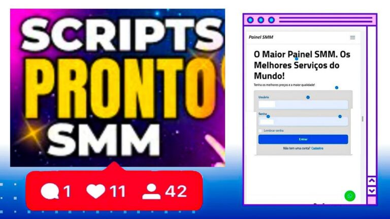 PACK DE SCRIPT PAINEL SMM +INTEGRAÇAO MERCADO PAGO +TUTORIAL