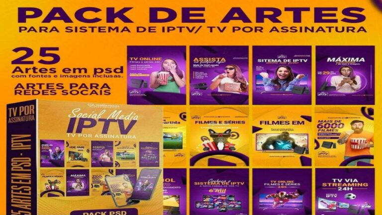 PACK DE ARTES IPTV EDITAVEIS PSD