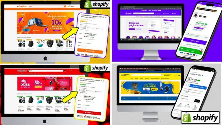 PACK 8 Temas SHOPIFY Personalizado Atualizado Responsivo +BÕNUS