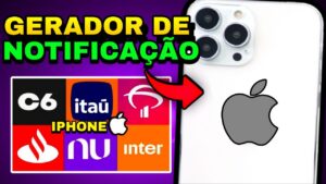 PACK 6 GERADOR DE NOTIFICAÇAO FAKE DE BANCOS PARA IPHONE IOS