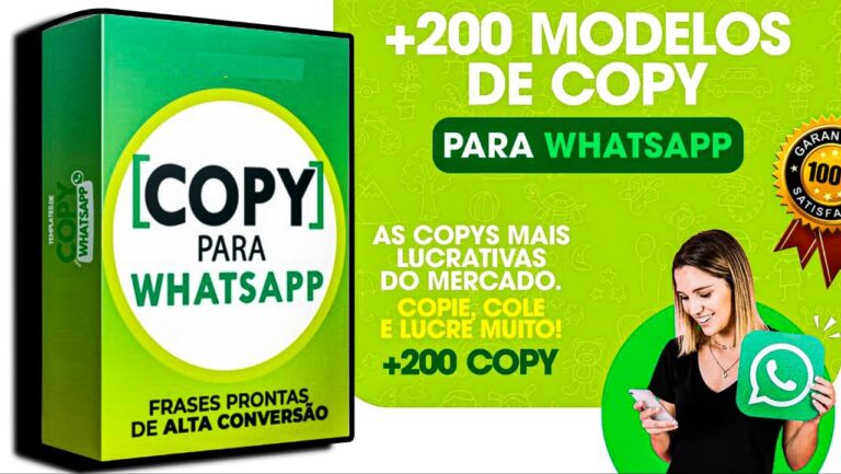 PACK +200 COPYS PRONTA PARA WHATSAPP TEXTOS PERSUASIVOS QUE VENDEM