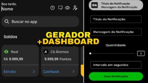 Dashboard C6 BANK Fake Pix-Comprovante +Gerador Notificação atualizado