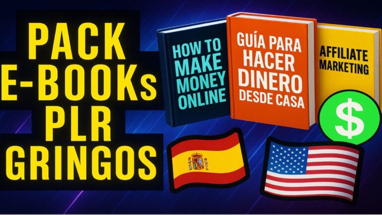 PACK EBOOK PLR GRINGO PARA GANHAR EM DOLAR Ingles e Espanhol