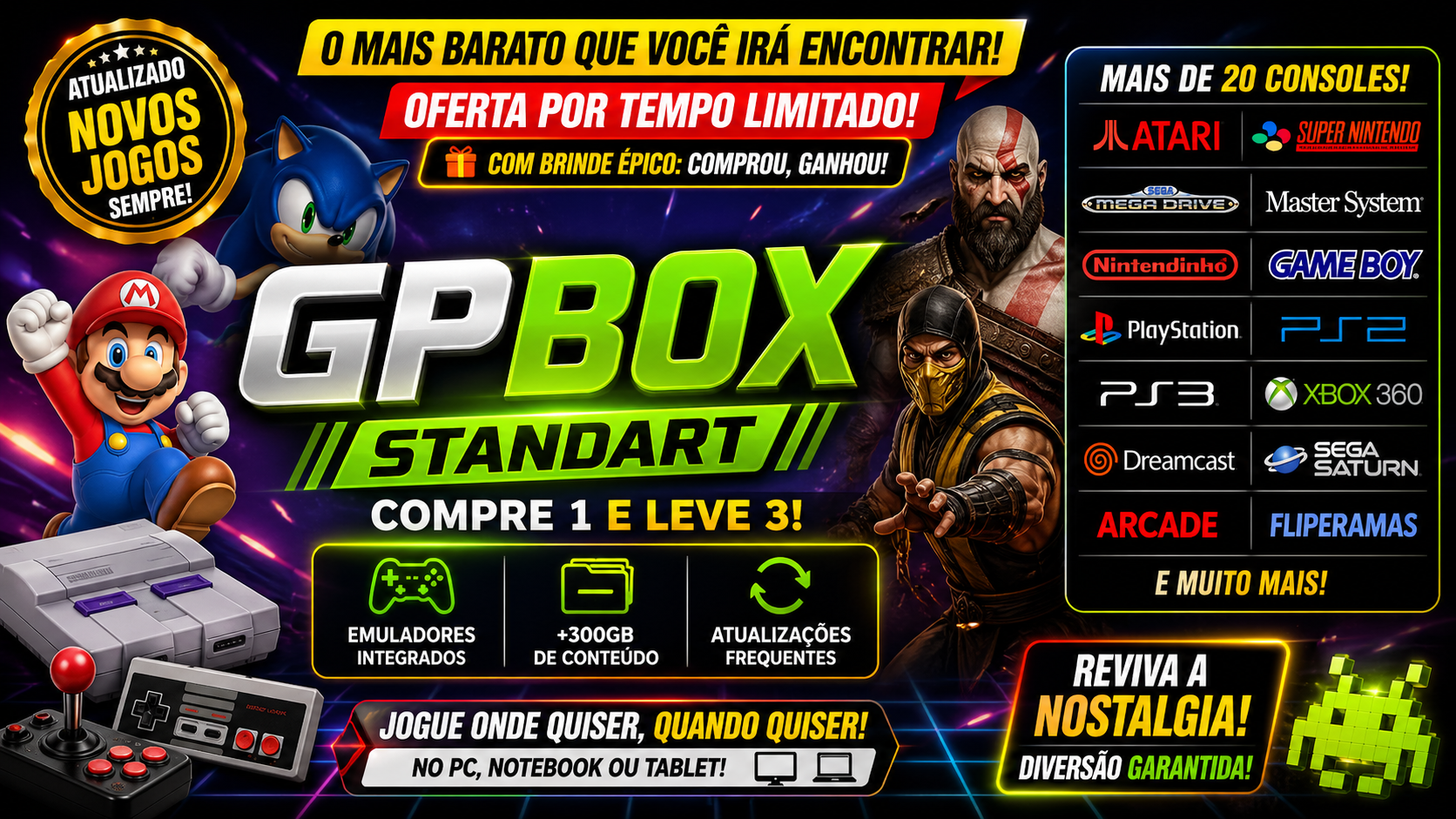 GPBOX Standart Completo Atualizado o Mais Barato do Mercado