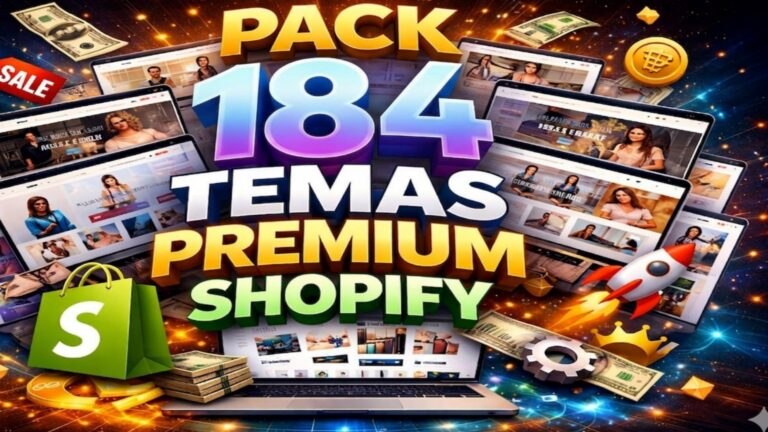 PACK 184 TEMAS PREMIUM SHOPIFY de Ultima Geração