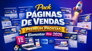Pack Paginas De Vendas Premium Prontas + Elementor Pro 2026
