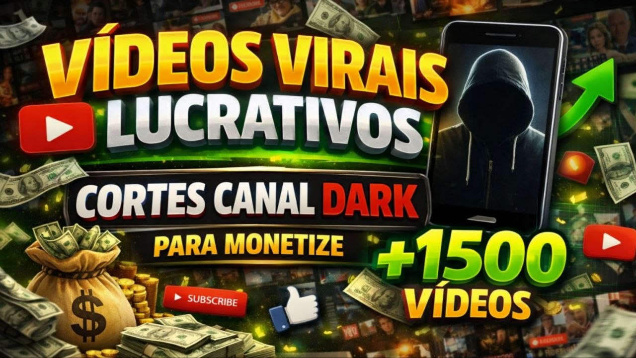 Pack +1500 Cortes Vídeos Lucrativos Para Canal Dark Para Monetizar
